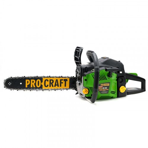 Бензопила Procraft GS50 (2 шини, 2 ланцюга - 40, 45) 52 куб