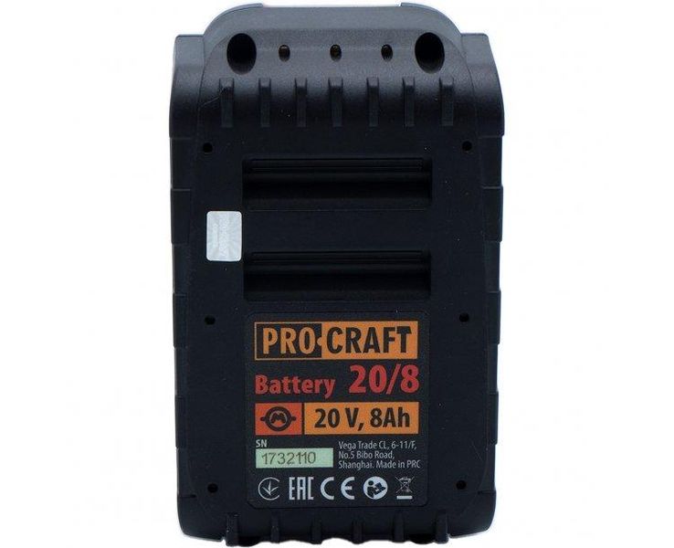 Акумуляторна Li-Ion батарея 20 вт Procraft Battery20/8 8 Аг Німеччина